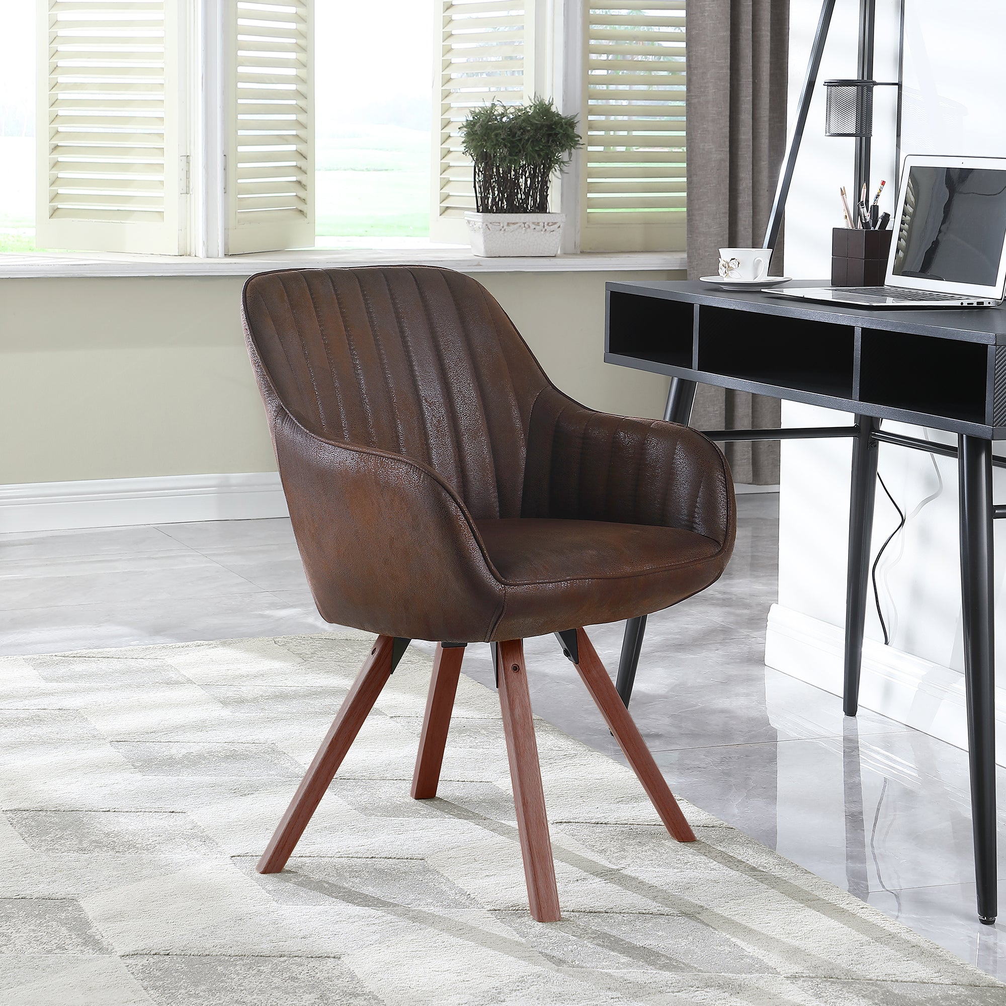 Modern desk discount chairs with wheels