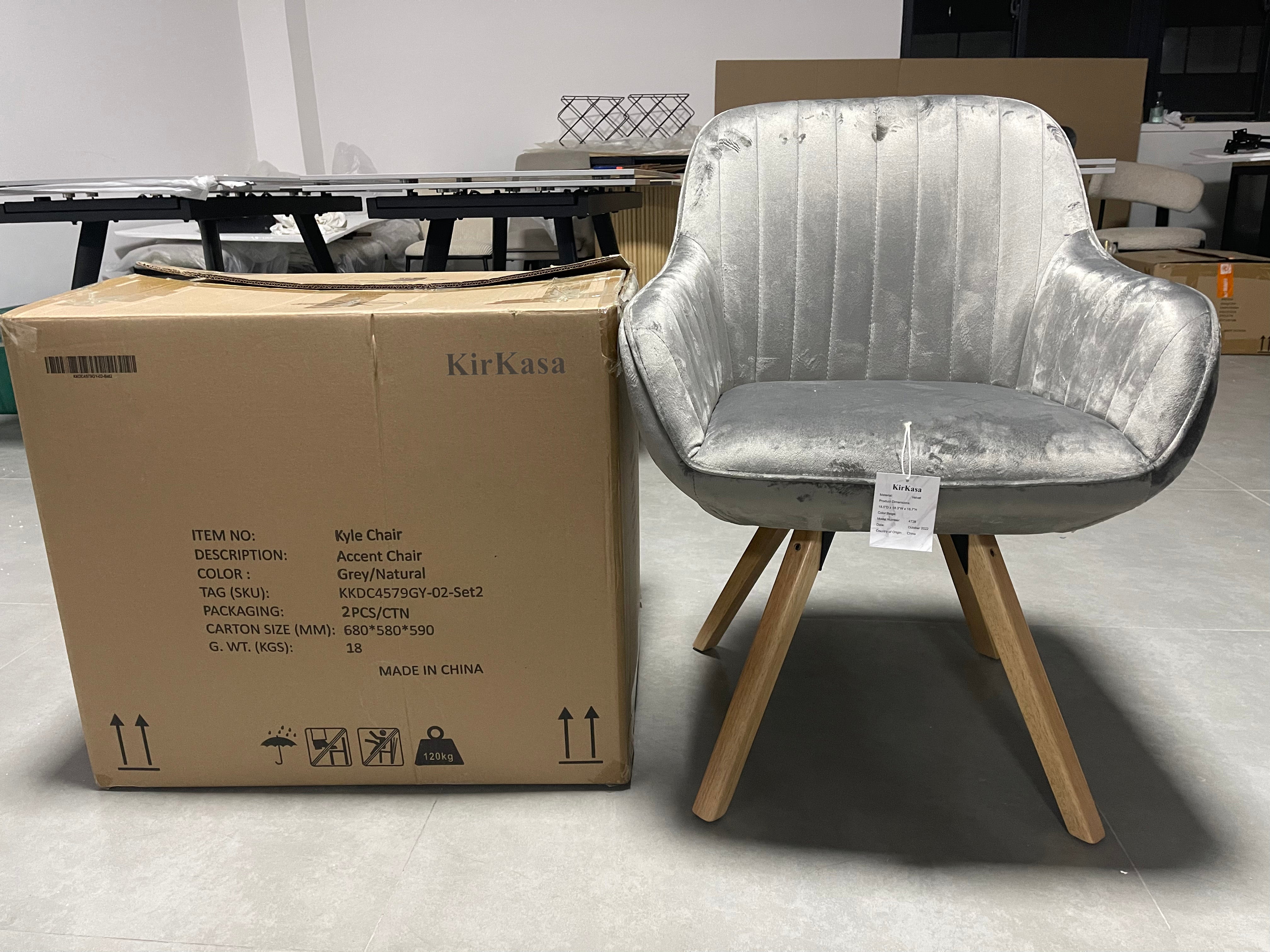 Clear desk best sale chair no wheels